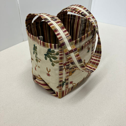 Canvas Tote - Small Long Handle - Cowboy