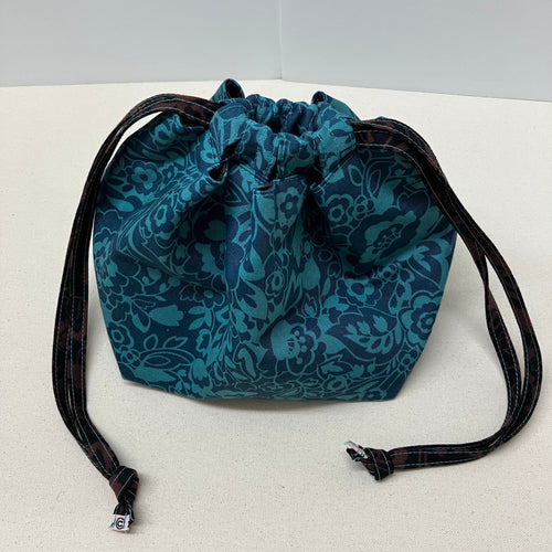 Project Bag - Teal Floral