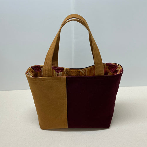 Cumbria Tote - Small - Burgundy & Carhartt